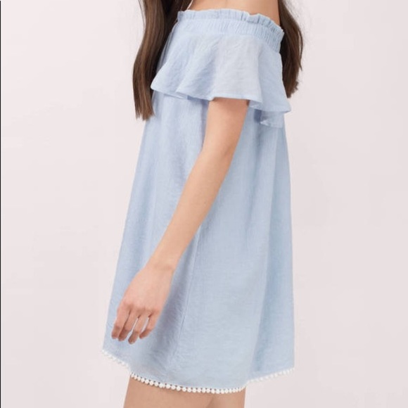 Tobi Mandy Off The Shoulder Black Mini Dress Size Small - Picture 2 of 9